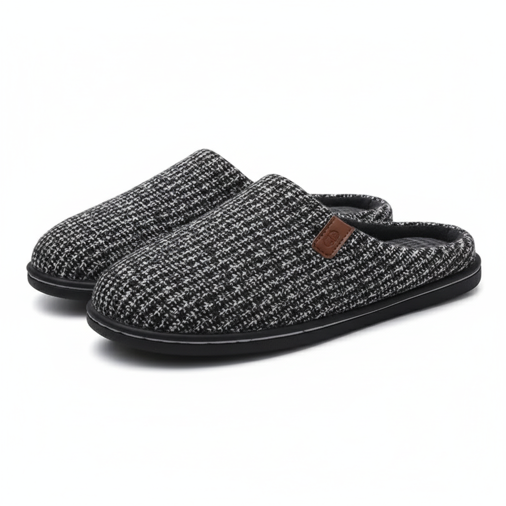 Memory Foam Scuff Slippers For Indoor And Outdoor Wear