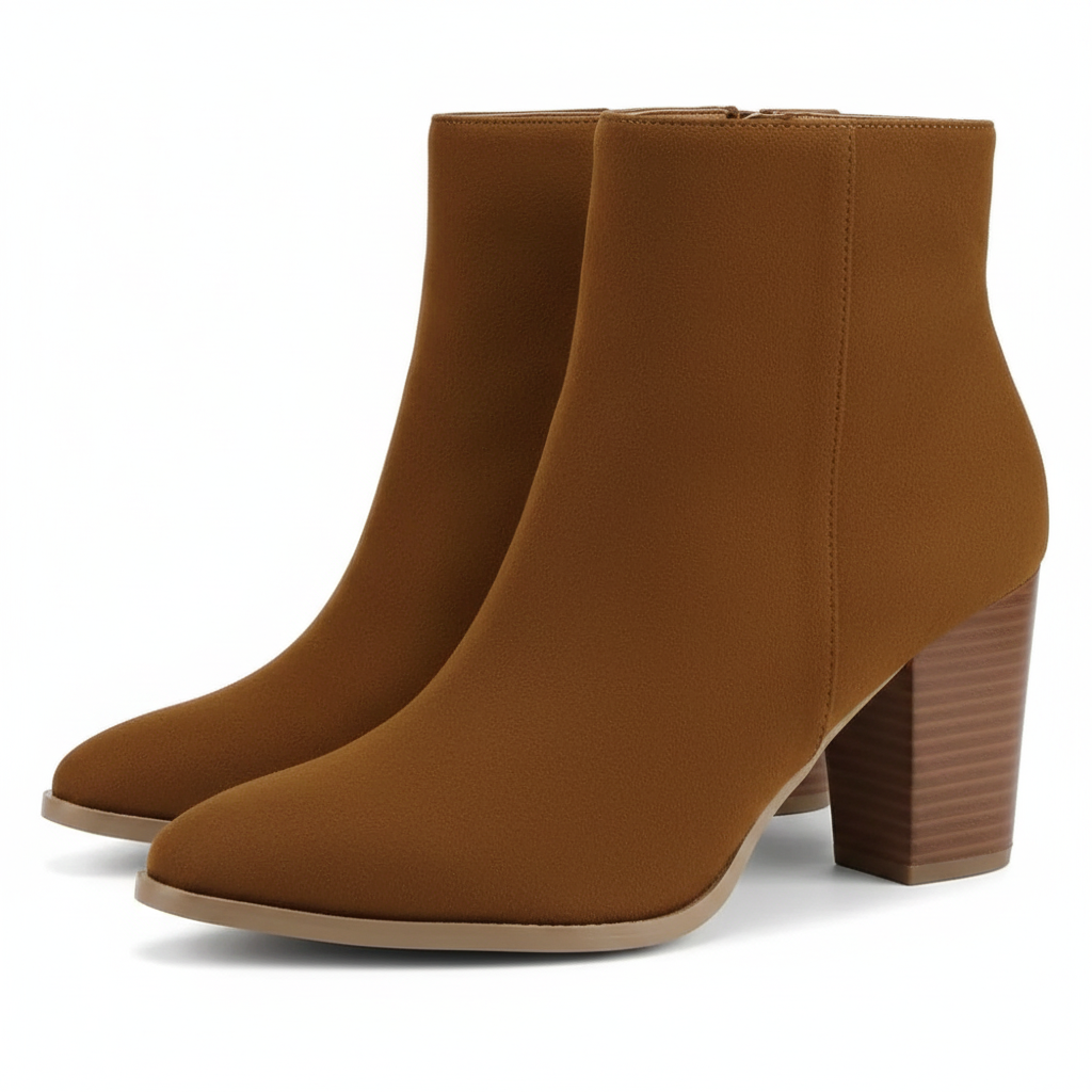 Sleek Block Style Boots With Elevated Design
