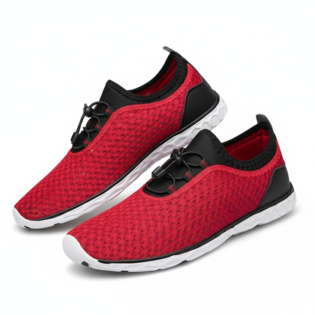 Quick Dry Mesh Shoes With Slip Resistant Sole For Water Activities