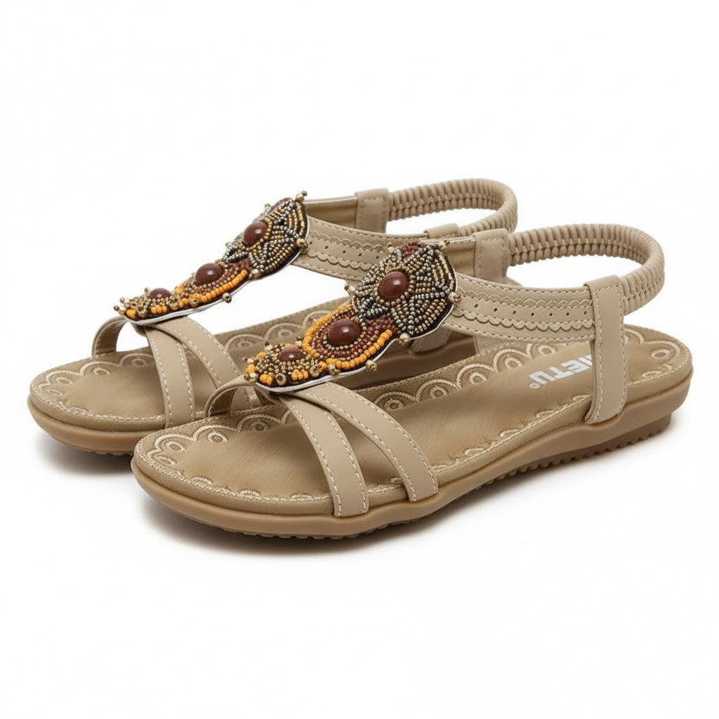 Comfortable Bead Slip Sandals