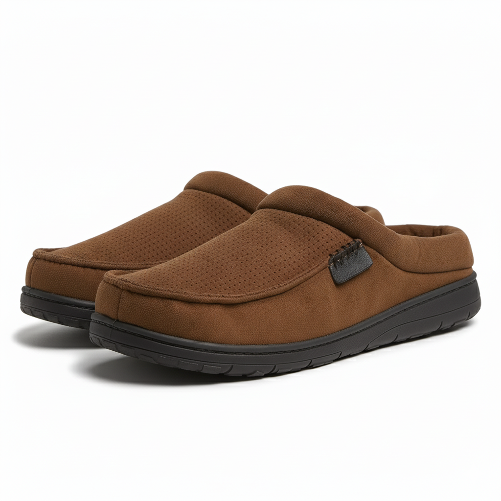 Slip On House Slippers With Cushioned Sole And Soft Interior