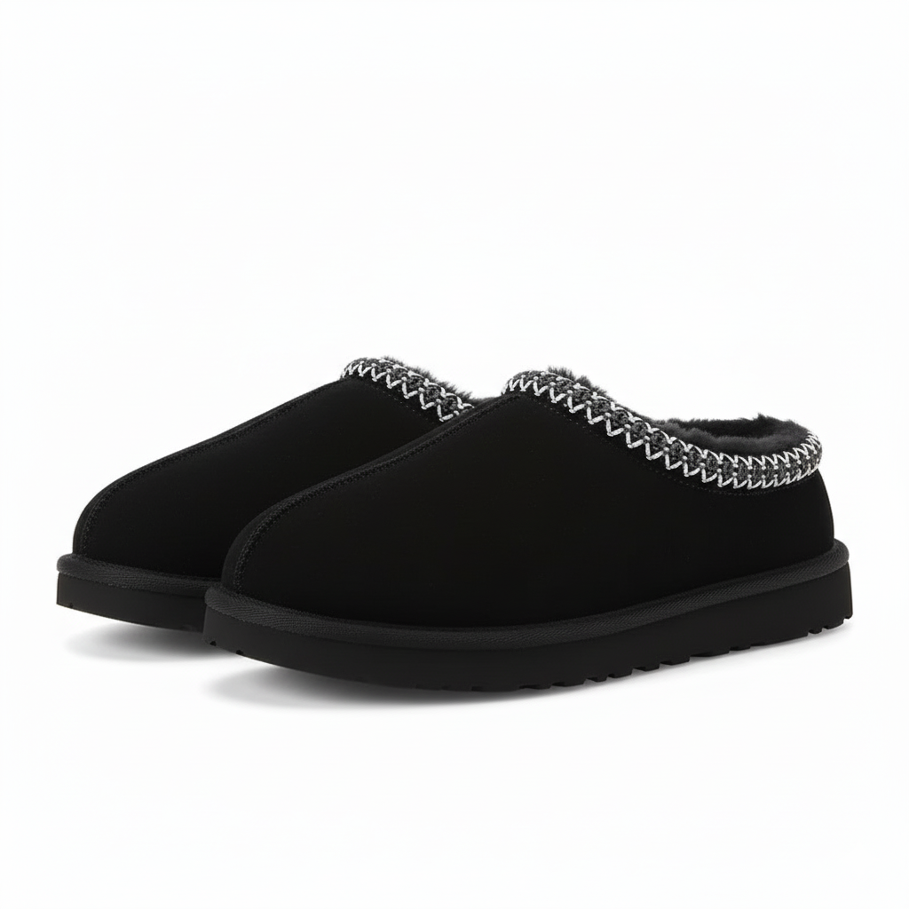 Tasman Embroidered Slip On Slipper