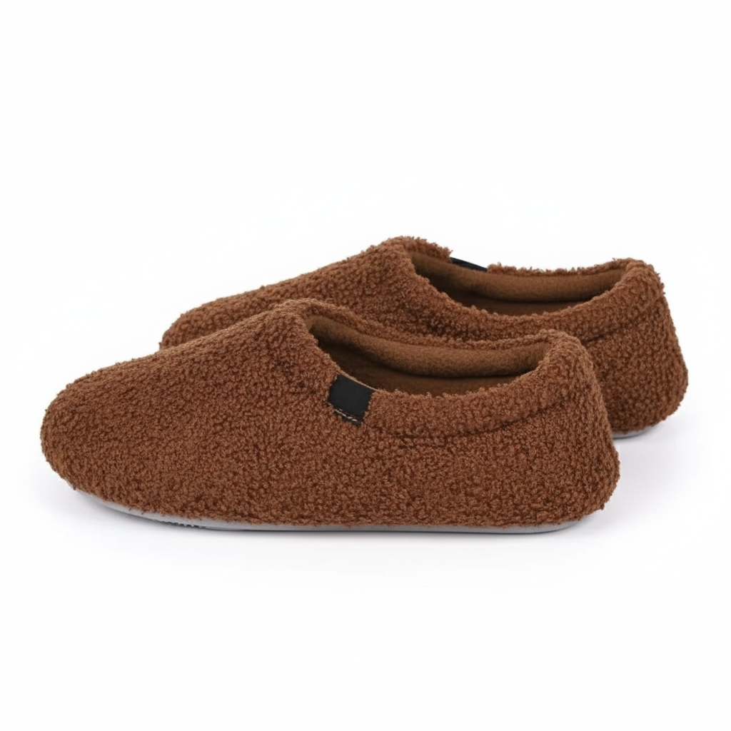 Women Memory Foam Loafer Slippers With Fuzzy Curly Fur And Cozy Fleece Lining