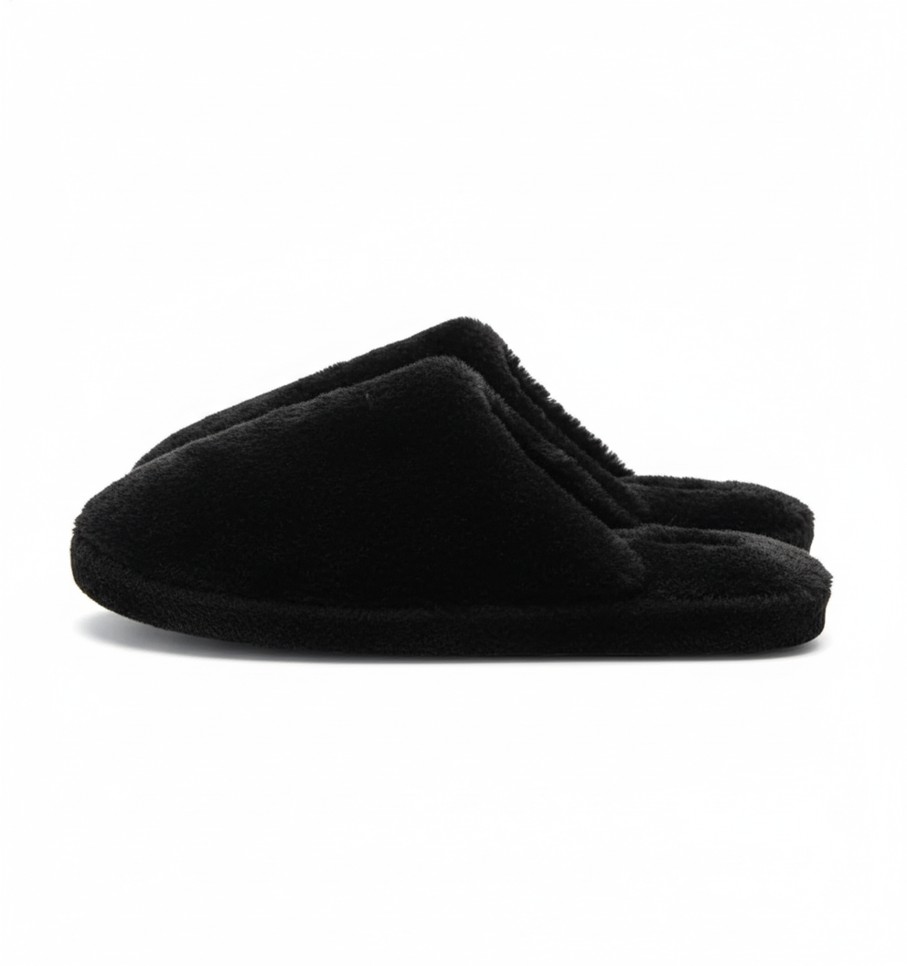 Comfy Women Fuzzy Memory Foam Scuff Slippers