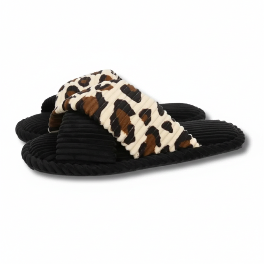 Women Memory Foam Open Toe Crossband Slides