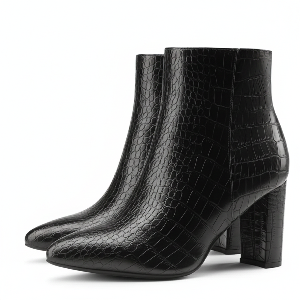 Elegant Embossed High Style Boots