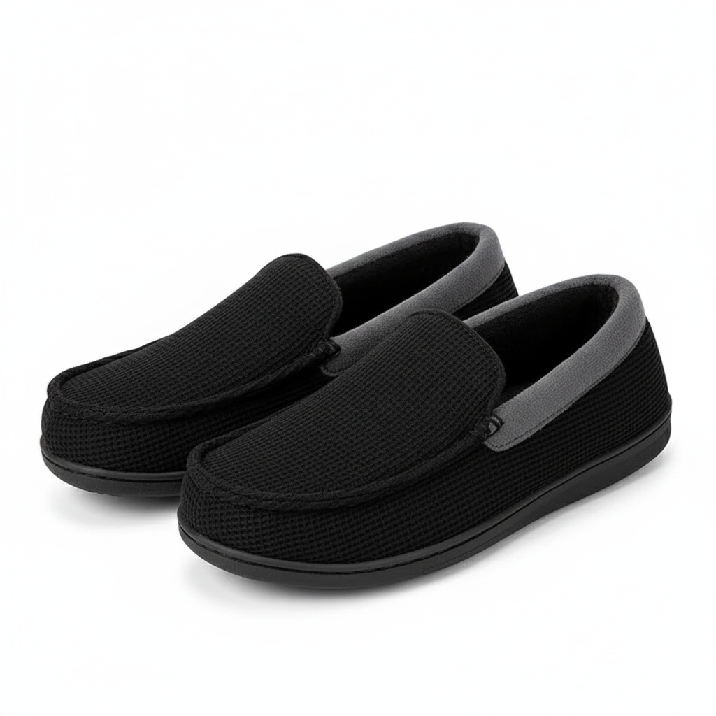 Men Memory Foam Moccasin Slippers