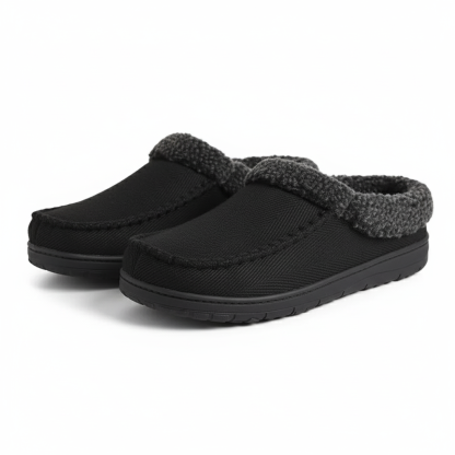 Indoor Slip On Slippers With Soft Lining And Classic Stitched Design