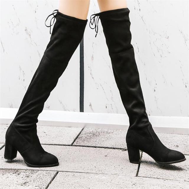 Winter Suede High Length Boots-My Comfy Sandal