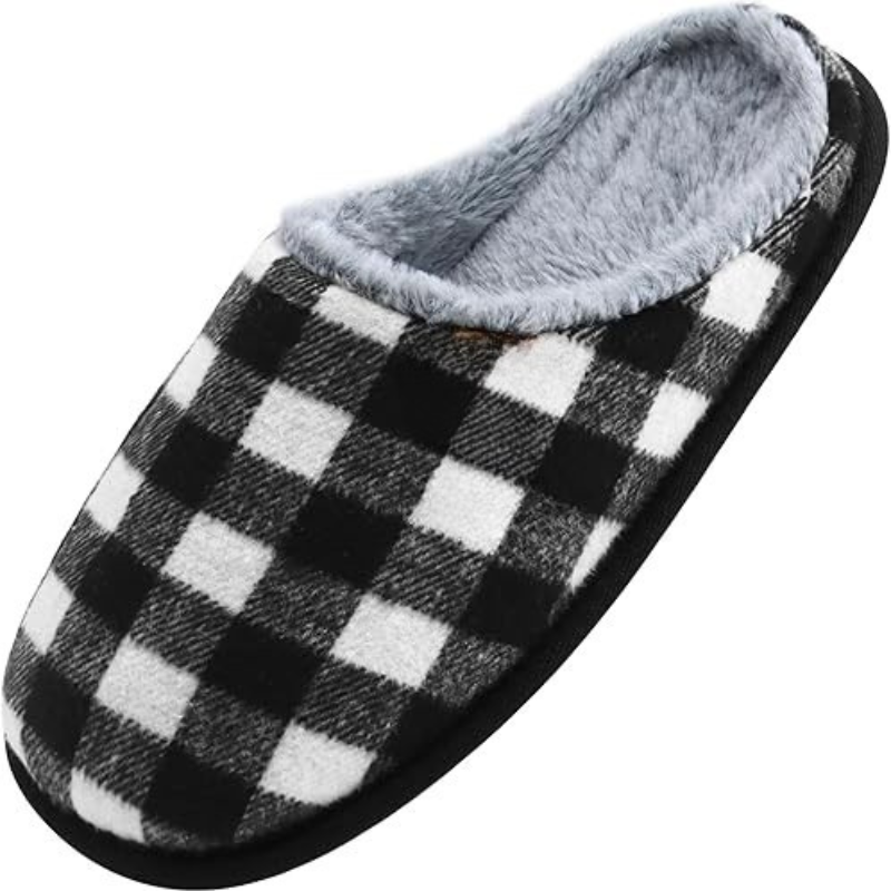 Memory Foam Scuff Slippers For Indoor And Outdoor Wear