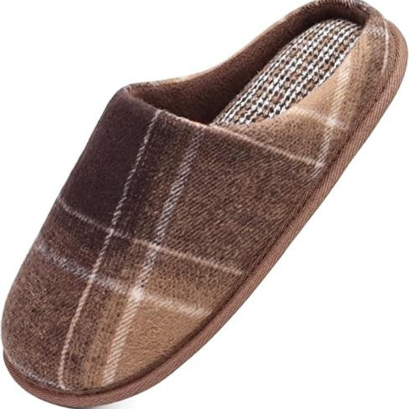 Memory Foam Scuff Slippers For Indoor And Outdoor Wear