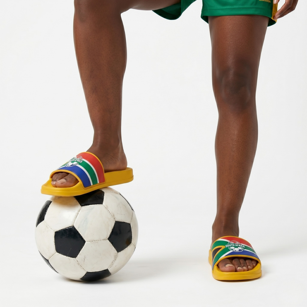 World Cup 2026 South Africa Football Fan Printed Slippers