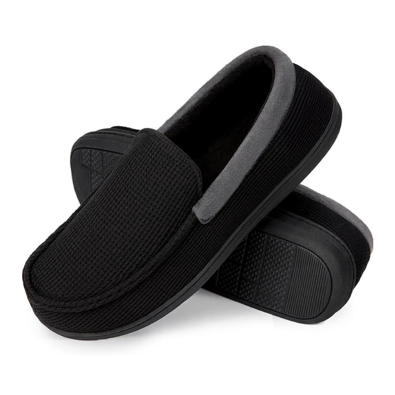 Men Memory Foam Moccasin Slippers