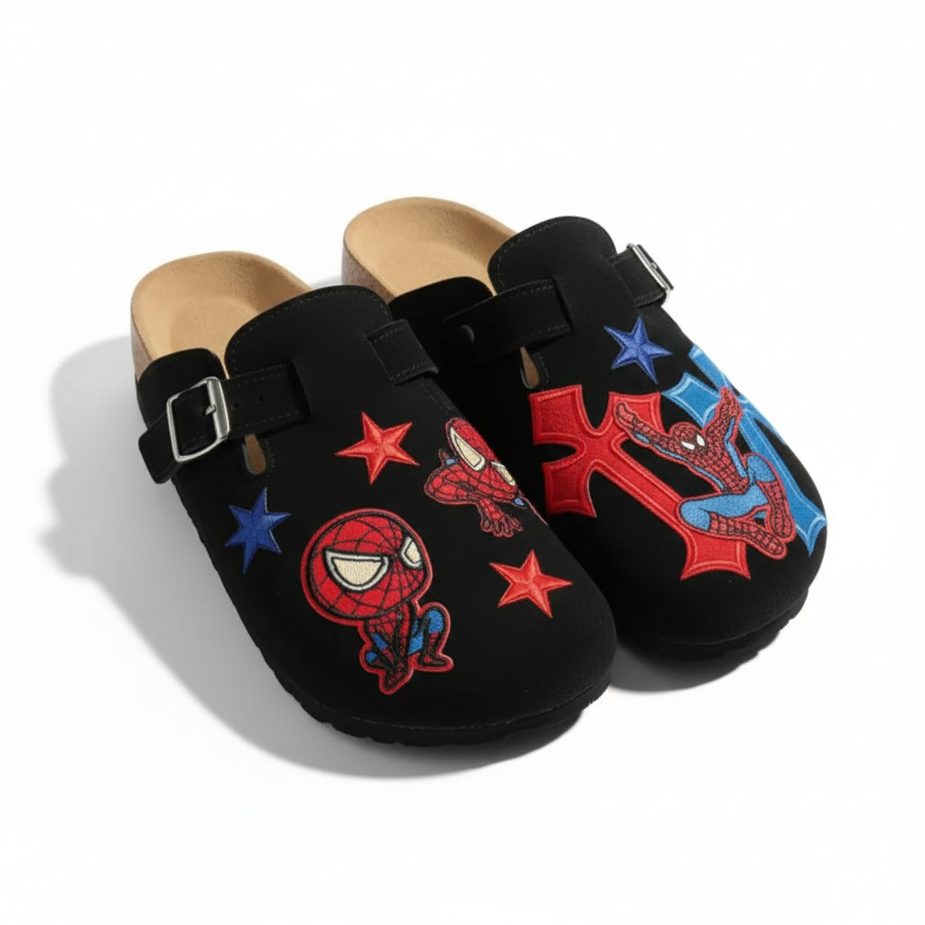 Cartoon Spiderman Themed Clog Shoe