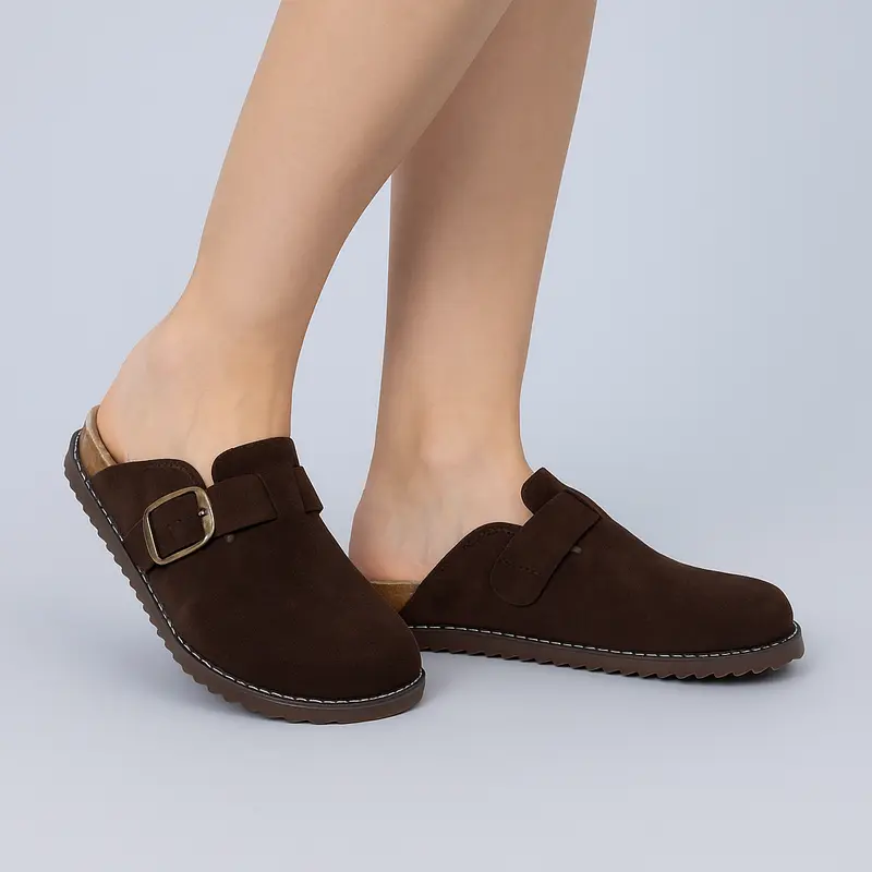 Blain Suede Slip On Clog