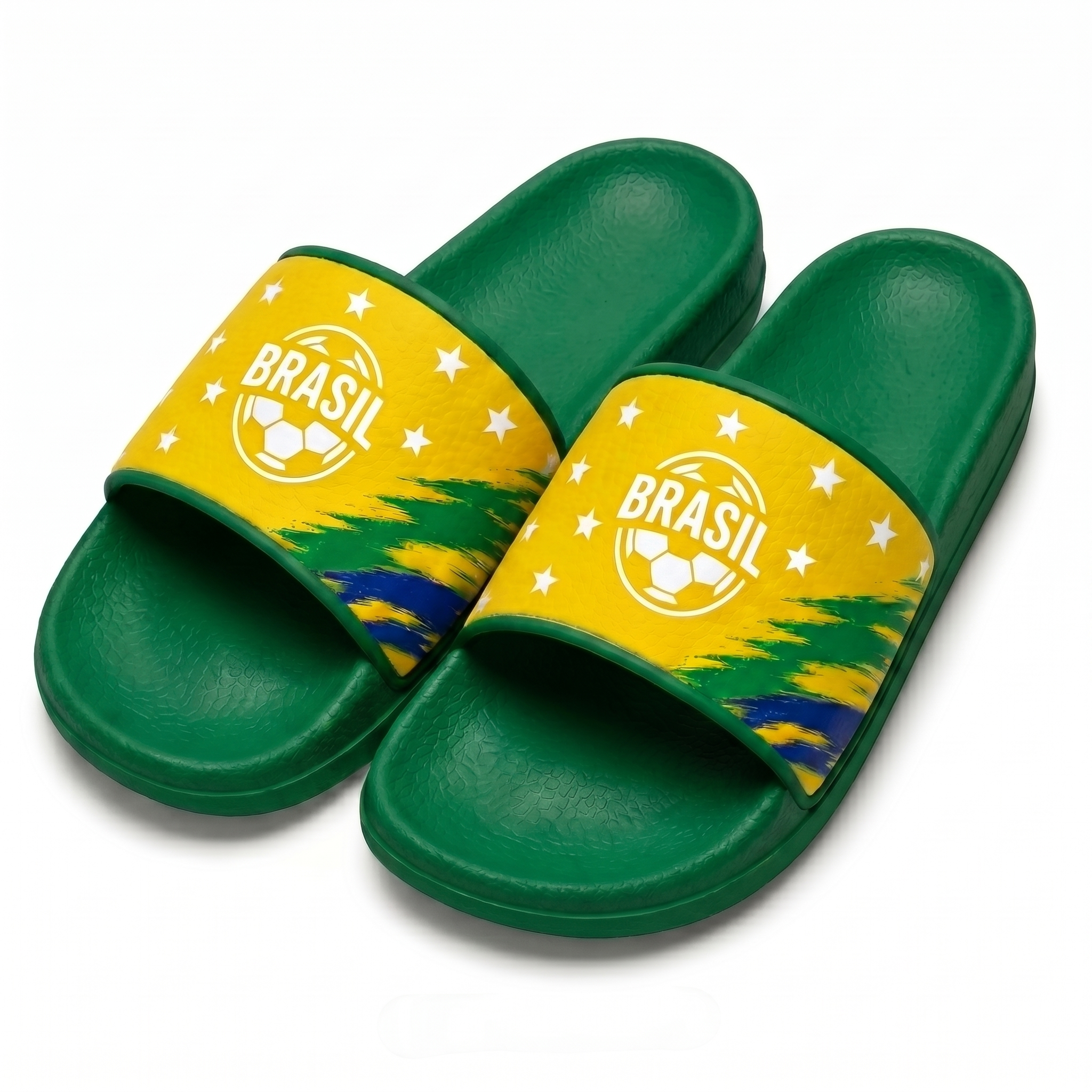 World Cup 2026 Brazil Football Fan Printed Slippers