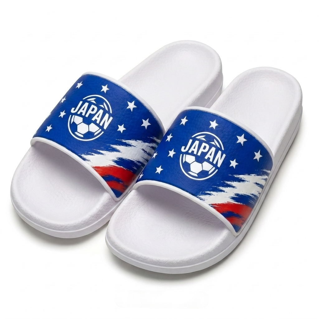 World Cup 2026 Japan Football Fan Printed Slippers