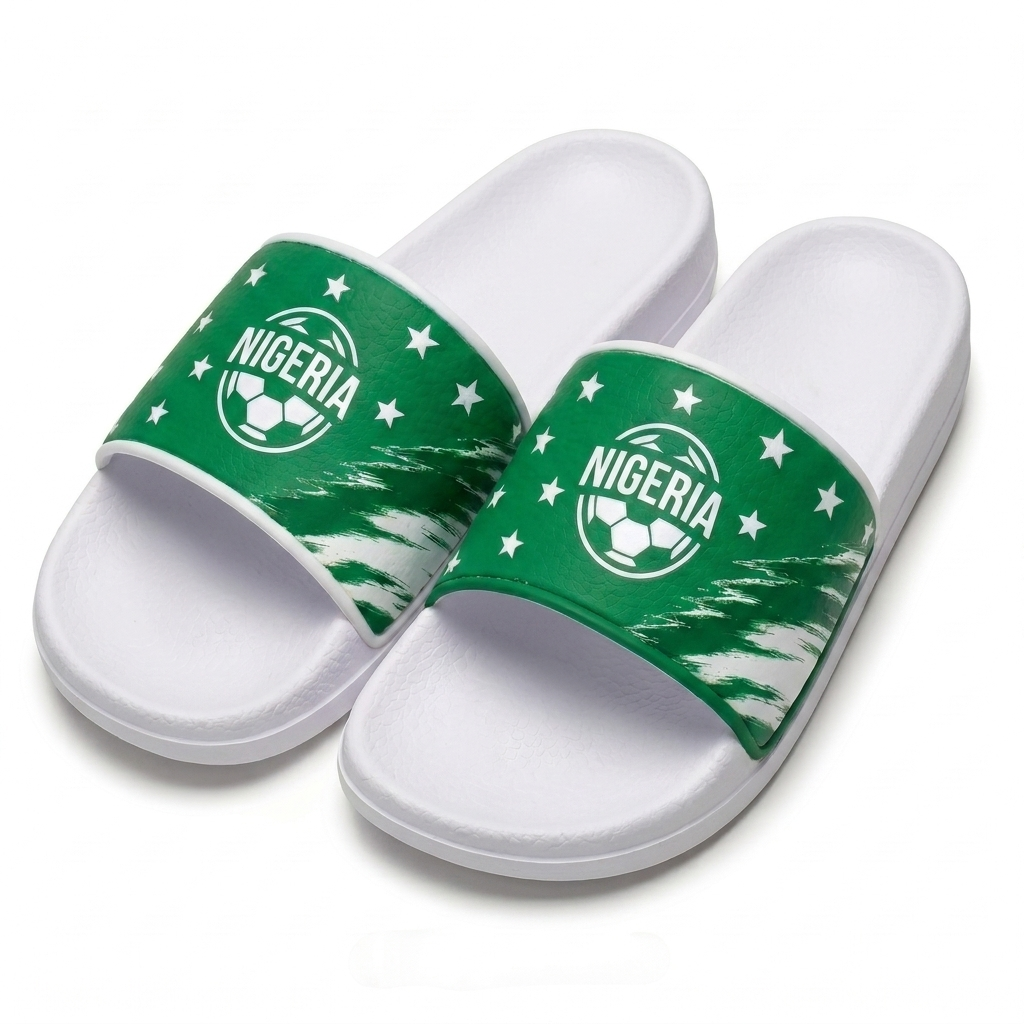 World Cup 2026 Nigeria Football Fan Printed Slippers