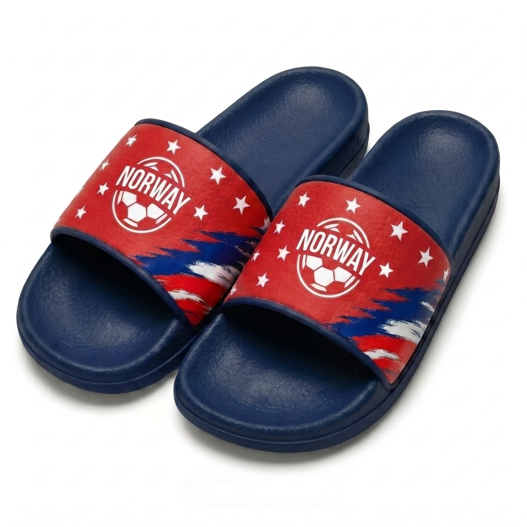 World Cup 2026 Norway Football Fan Printed Slippers