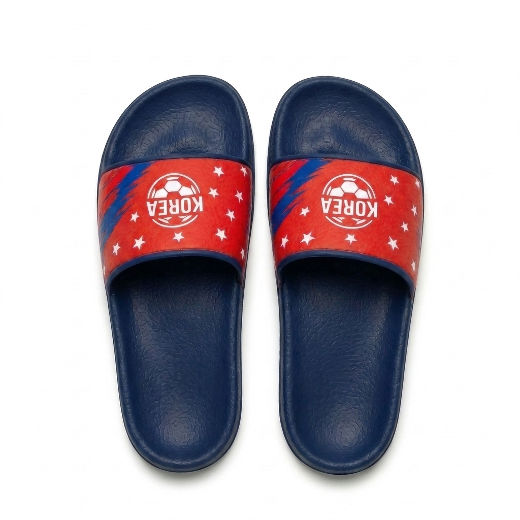 World Cup 2026 South Korea Football Fan Printed Slippers