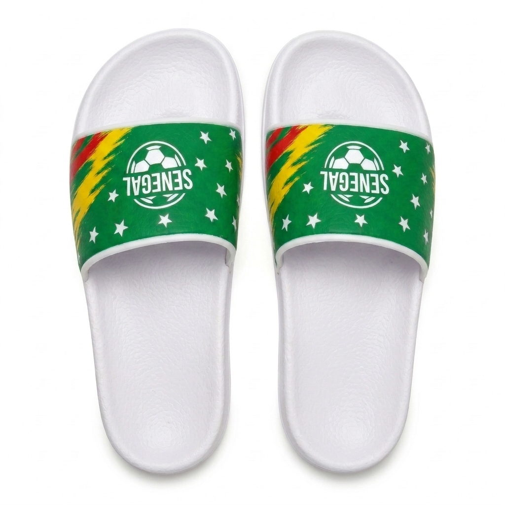 World Cup 2026 Senegal Football Fan Printed Slippers