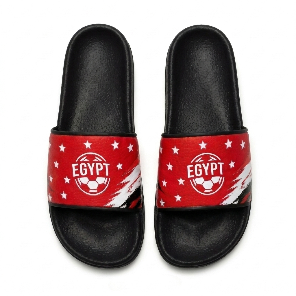 World Cup 2026 Egypt Football Fan Printed Slippers