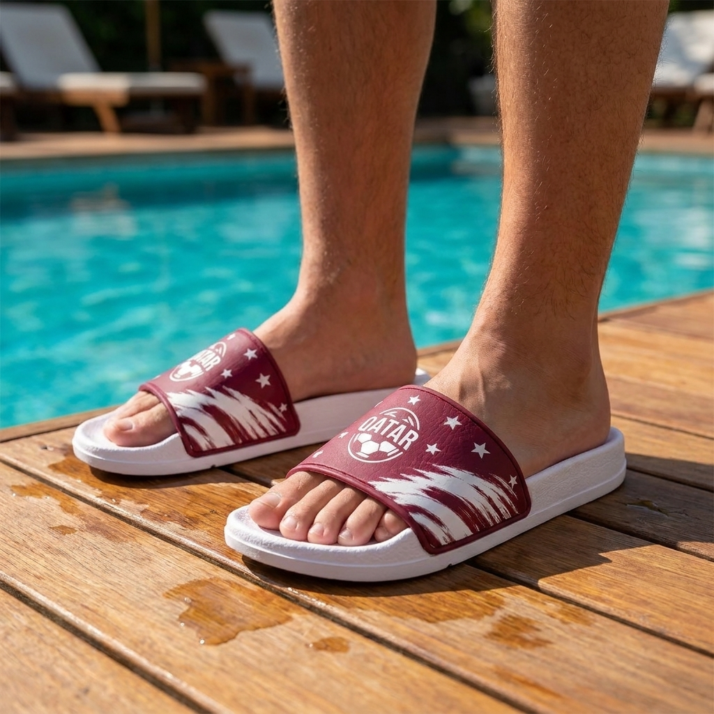 World Cup 2026 Qatar Football Fan Printed Slippers