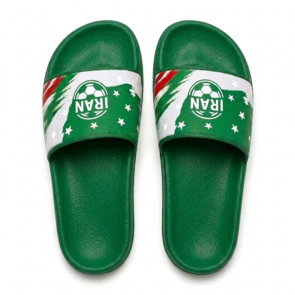 World Cup 2026 Iran Football Fan Printed Slippers