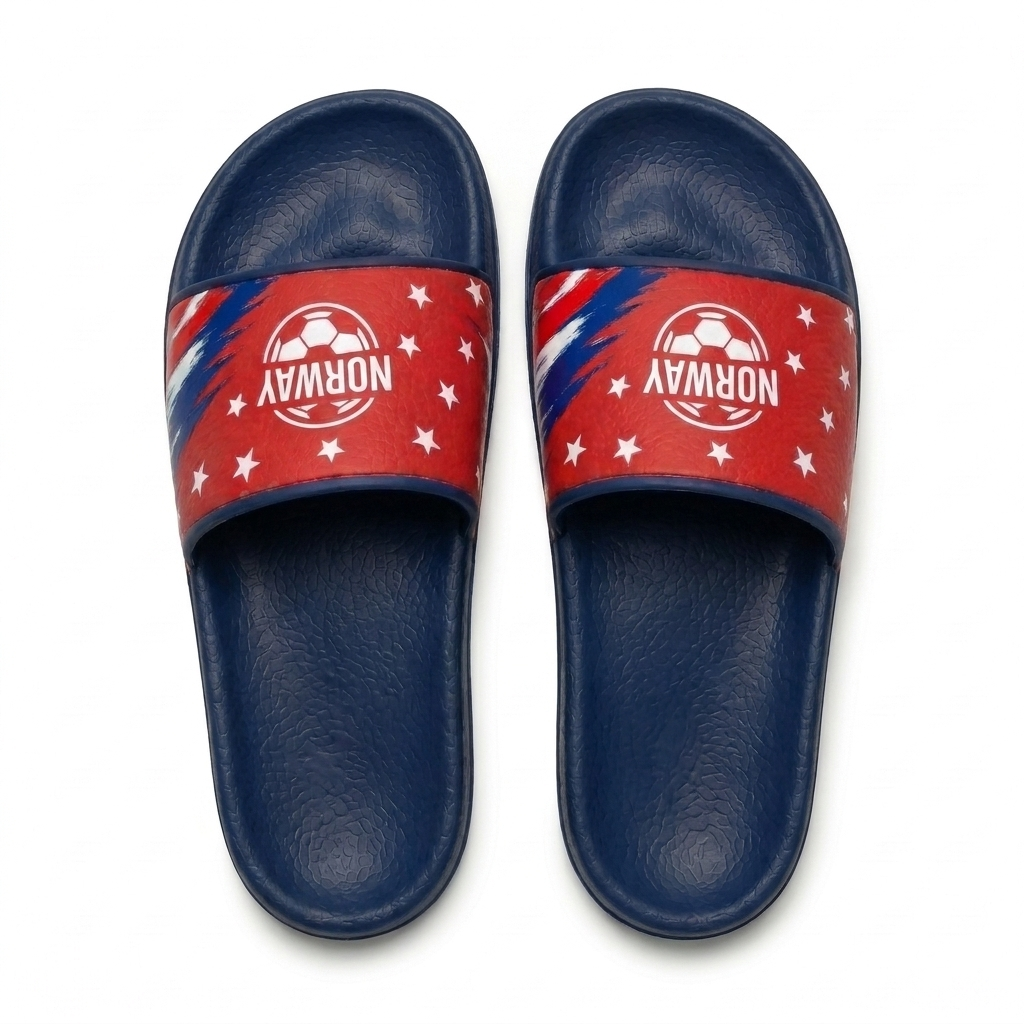 World Cup 2026 Norway Football Fan Printed Slippers