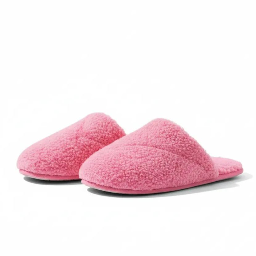 Women Fuzzy Slip On Memory Foam Indoor Slippers