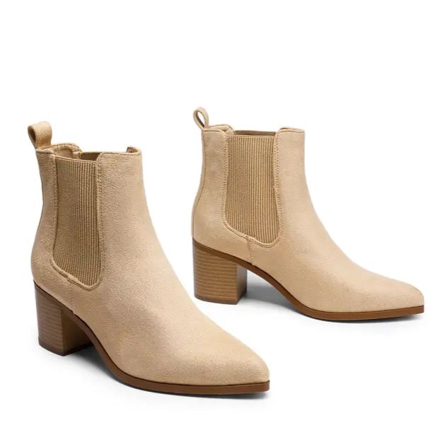 Dream Pairs Women's Pointed Toe Chelsea Ankle Boots