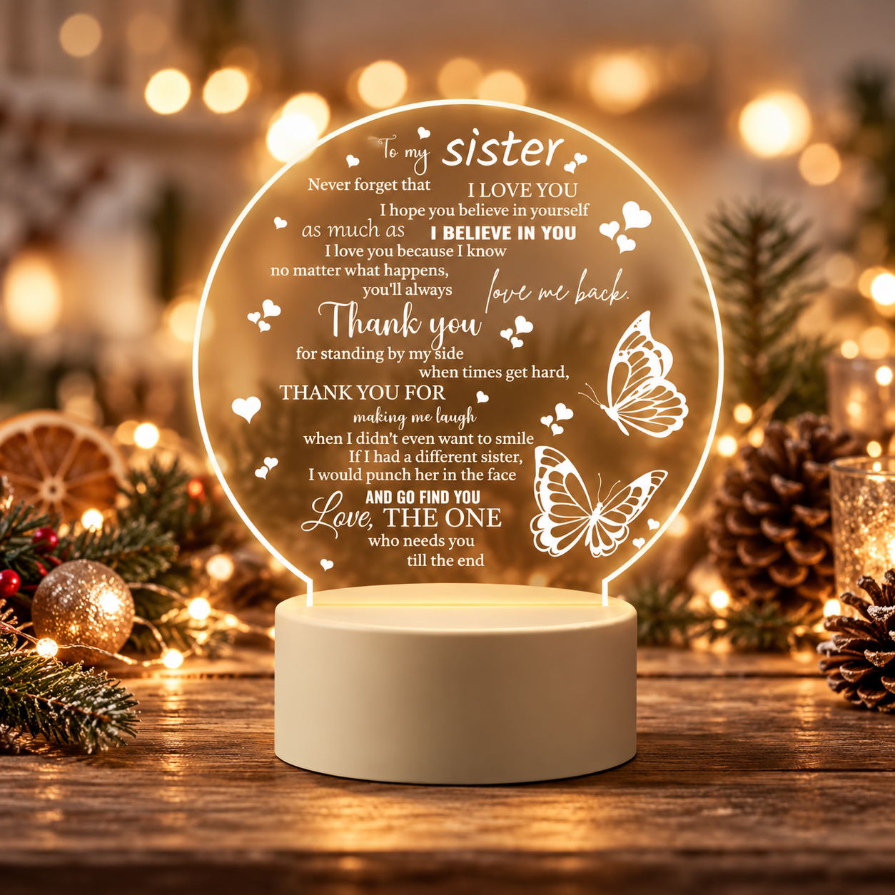 Butterfly Design Night Light For Bedroom
