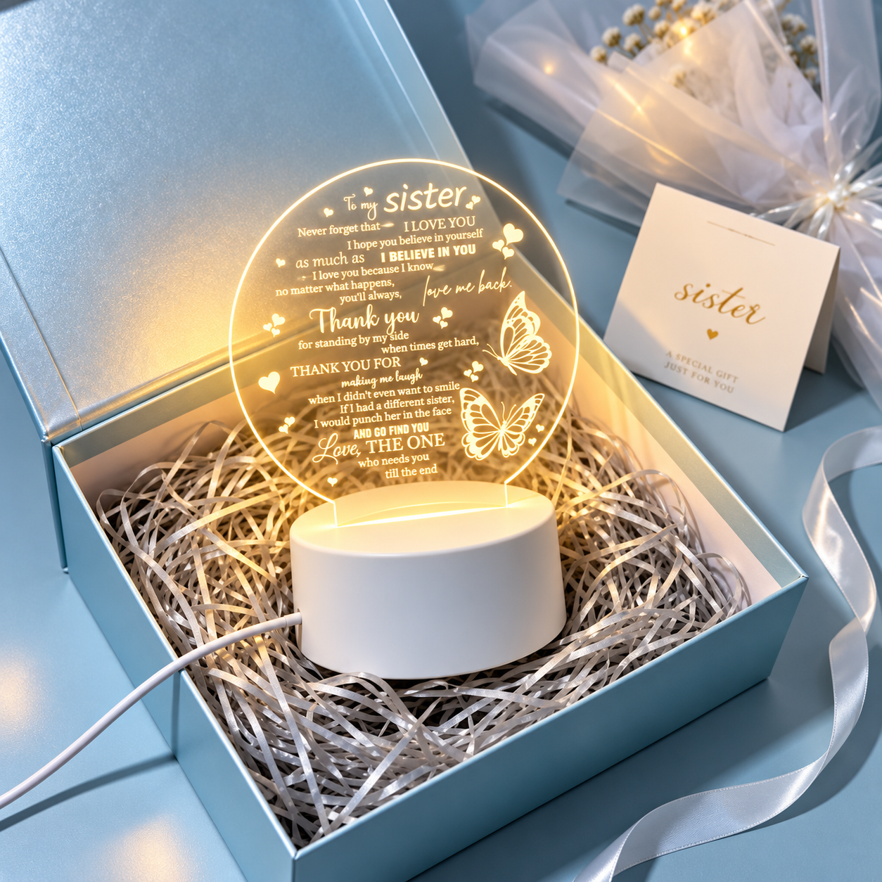 Butterfly Design Night Light For Bedroom