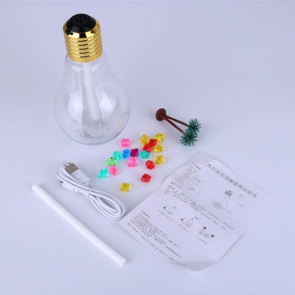 Color Changing Bulb Air Humidifier To Enhance The Space-Humiii