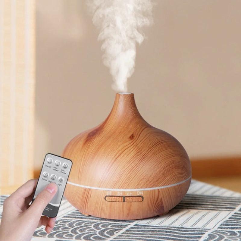 500ml Aromatherapy Wood Oil Diffuser For Stylish And Functional-Humiii