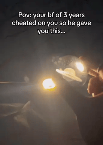 Gorgeous Crystal Ball Nightlight Decoration - Solar Flame Torch