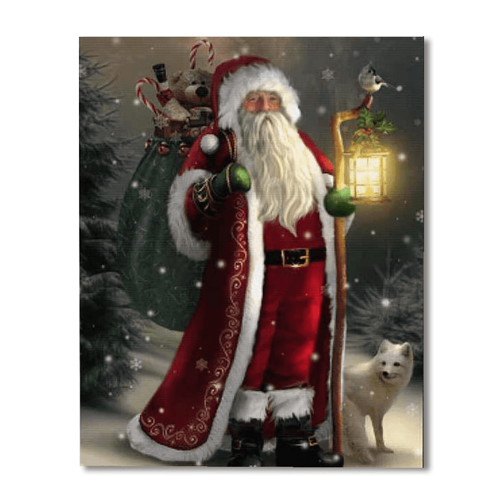 Stained Glass Christmas Tree Paint By Numbers Kit