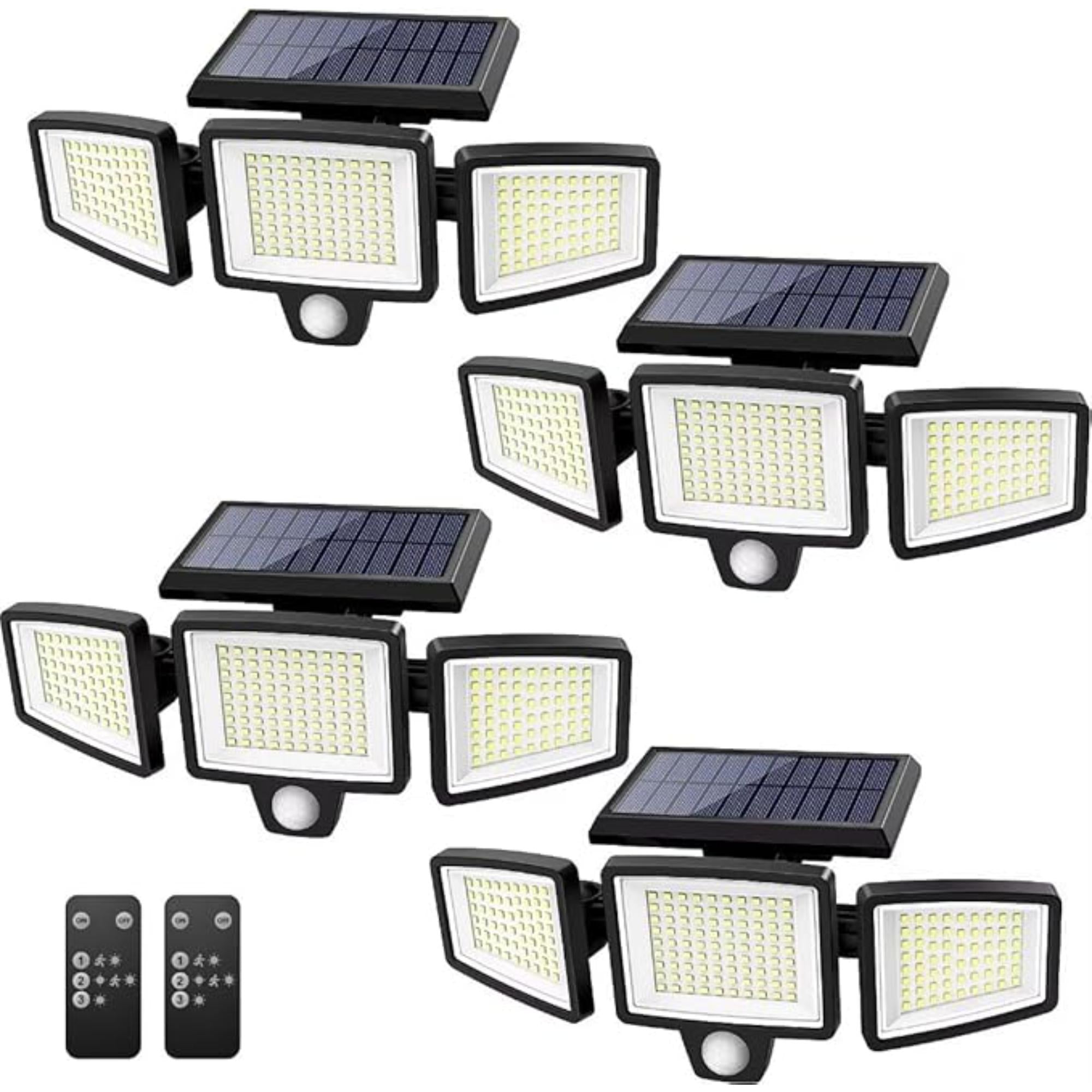 Solar Motion Sensor Floodlight Wireless LED Wall Light-Humiii