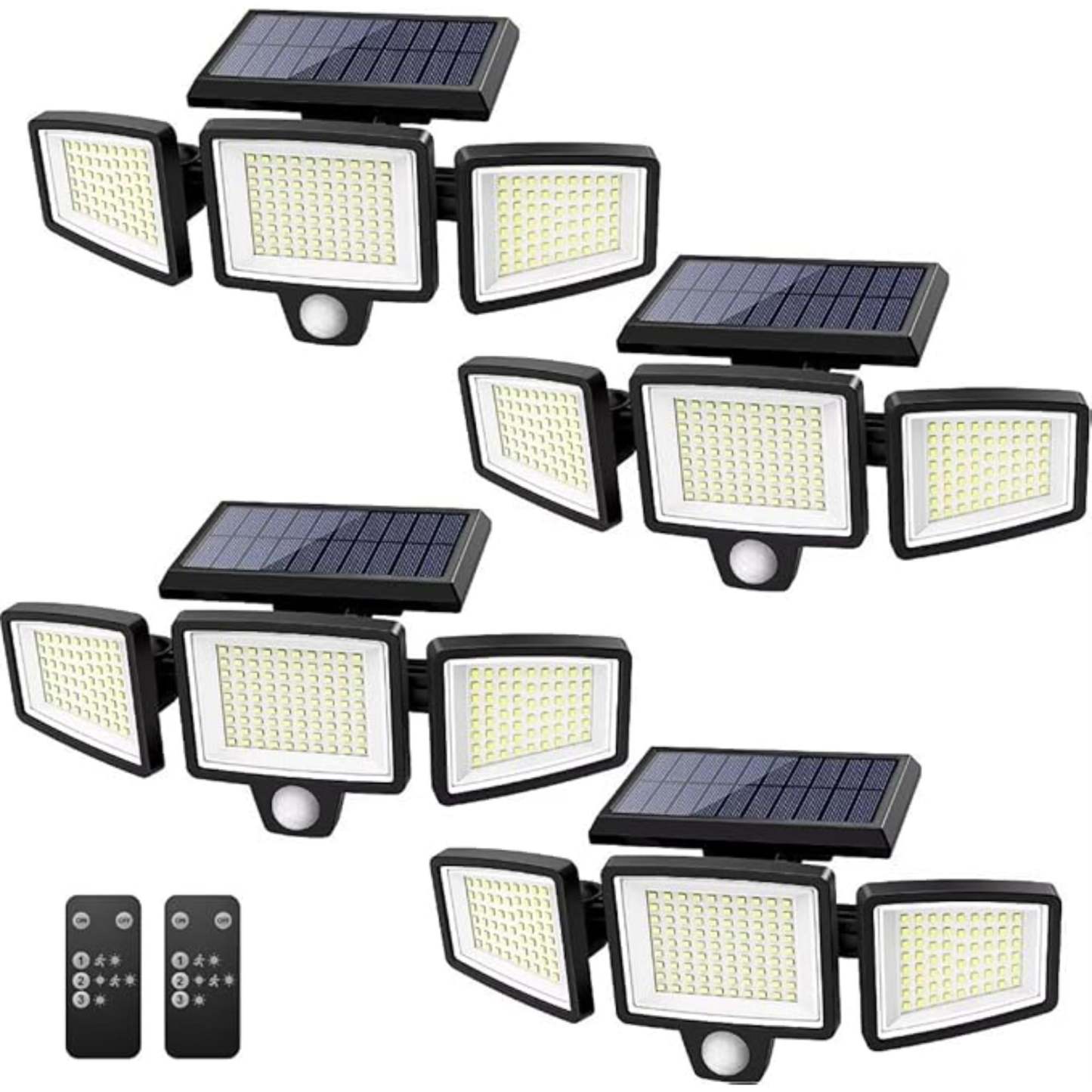 Solar Motion Sensor Floodlight Wireless LED Wall Light-Humiii