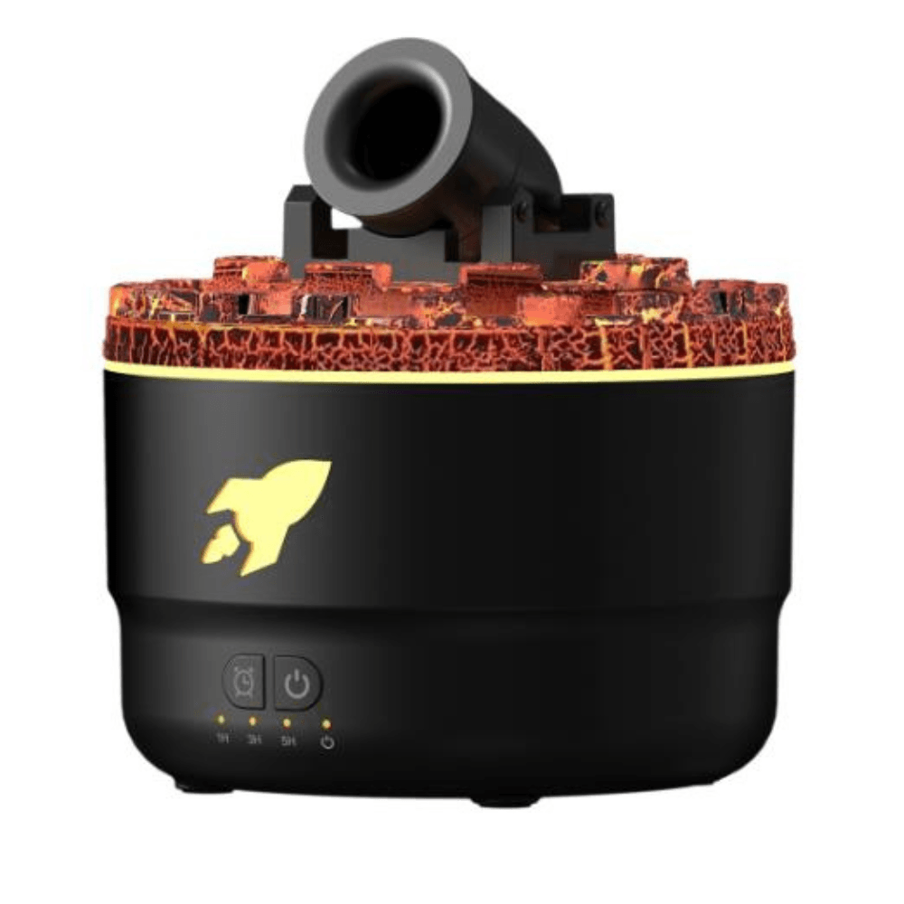 Rocket Inspired Aroma Diffuser With LED Flame Effect-Humiii