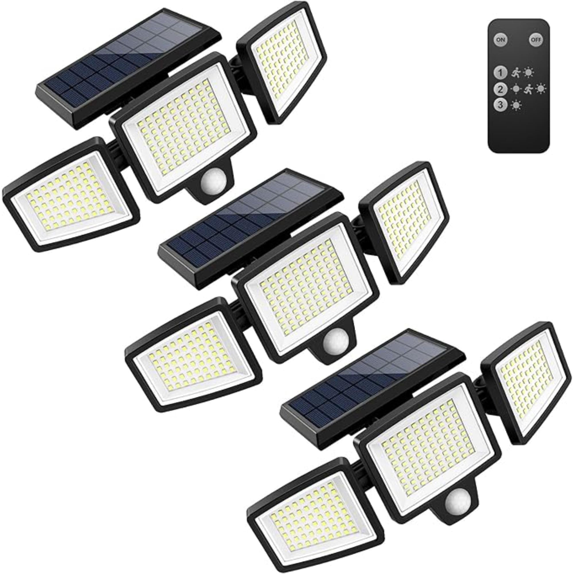 Solar Motion Sensor Floodlight Wireless LED Wall Light-Humiii