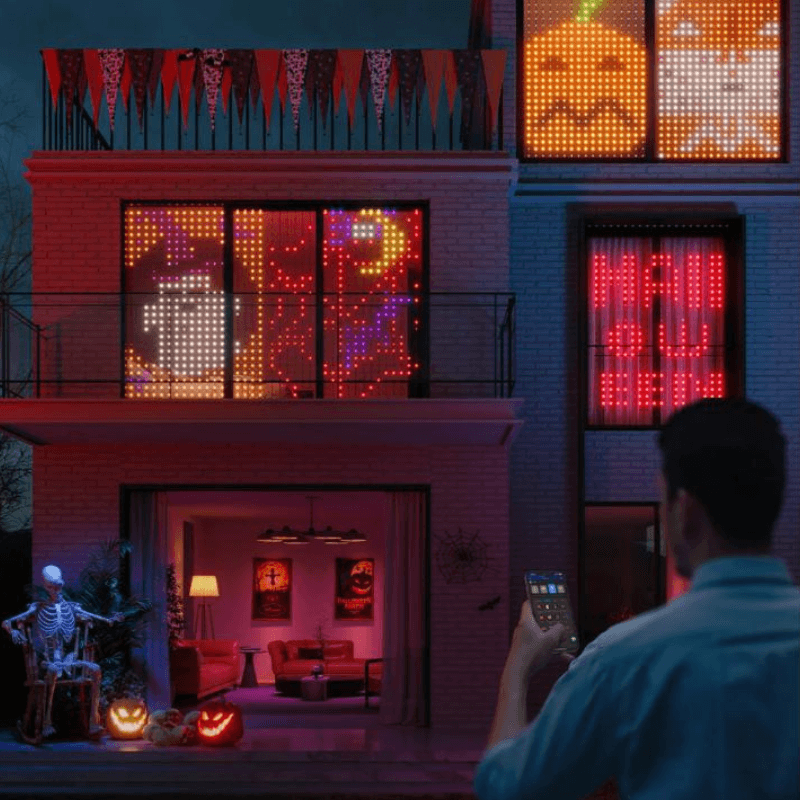 Festive Glow Curtain Lights-Humiii