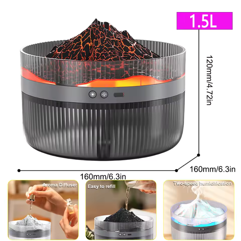 Portable Aroma Humidifier With A Customizable Timer-Humiii