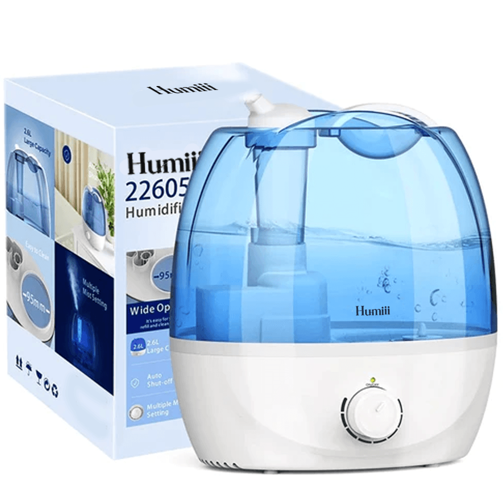 Cool Mist Humidifier 2.2L Ultrasonic Quiet for Rooms-Humiii