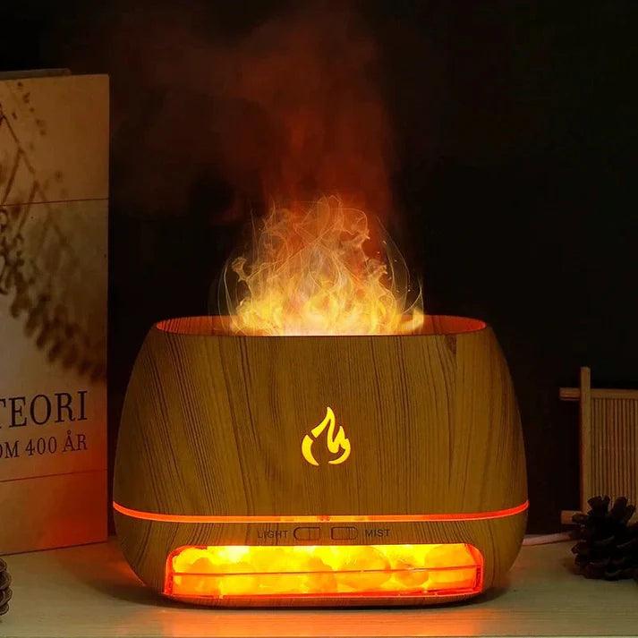Flame Himalayan Salt Diffuser-Humiii