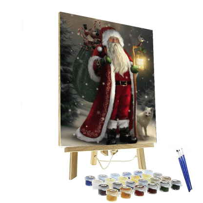 Stained Glass Christmas Tree Paint By Numbers Kit