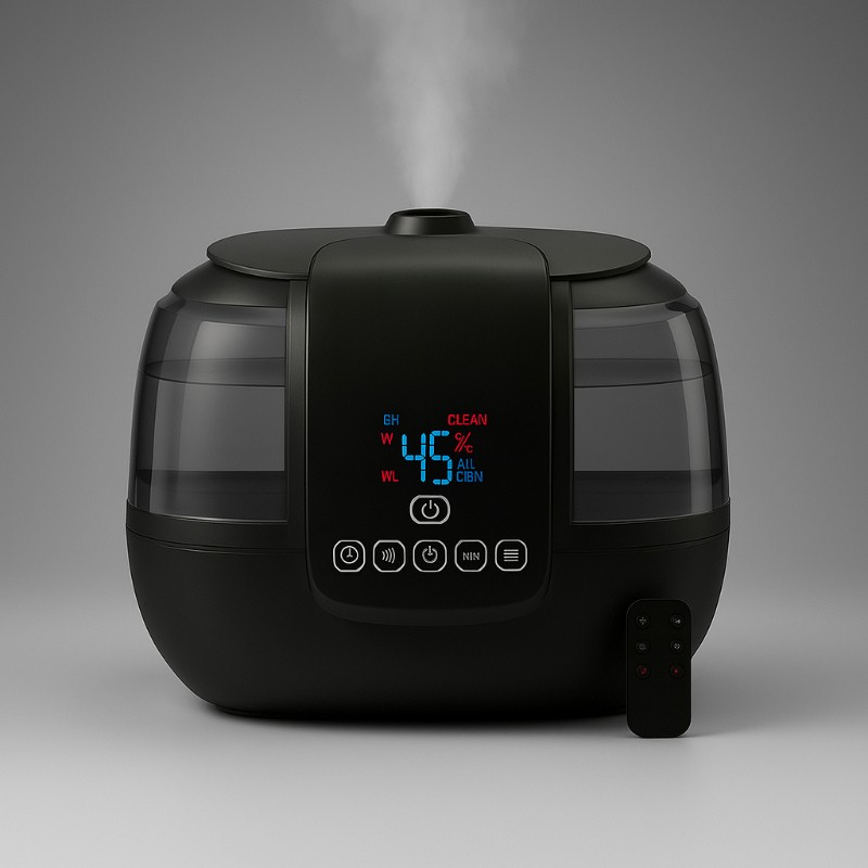 2 Gallon Tabletop Dual Mist Electronic Humidifier-Humiii