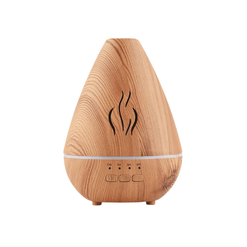 Essential Oil Aroma Diffuser With Ultrasonic Wood Grain Design-Humiii