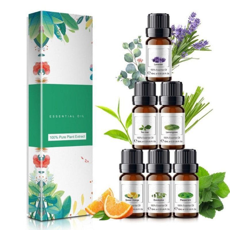 10ml Essential Oils Gift Set of 6 Pieces Premium Quality Oils-Humiii