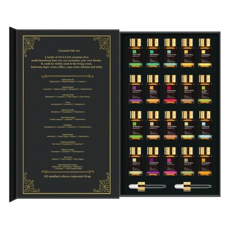 Gift-Box Essential Oil Kit Of 20 Pieces For Calming Atmosphere-Humiii